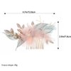 1 Pc comb flower hair accessories bridal headpiece hair decorations Flower Hair Decor Hair Accessory Exquisite Headwear Handmade Hair Decor alloy Fashion bride hairpin