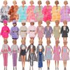 EuTengHao Winter Doll Clothing Set for 11.5 Inch Girl Dolls Includes Winter Fur Coat Nightwear Bathrobe Hat Dress Jacket Jeans Fashion Outfit for 30cm Girl Doll Play House Girls Gift