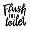 Azure Zone, Set of 2 Funny Flush The Toilet and Close The Lid Toilet Seat Sticker Decal for Bathroom