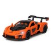 iPariser Toy Cars McLaren Senna Model Orange Alloy Collectibles Die-cast Vehicles with Sound and Light
