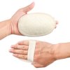 10-Pack Exfoliating Loofah Sponge Pads - Natural Luffa & Terry Cloth, Body Scrubbers for Shower & Bath