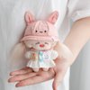 CALEMBOU Doll Clothes, 4 Inches Cute Macaron Animal Series Doll Clothes Suit for 6.7 Inches Labubu, Kawaii Doll Accessories Toys Gifts for Girls(Only Clothes) (Cuddly Bunny)