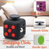 FIDGYB 2PCS Cube Fidget Stress Relief Toy for Adults & Kids, Smooth, Quiet Sensory Toy for Anxiety, Focus & ADHD Idea[Camo+LGB][2PCS]