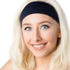 Hipsy Adjustable & Stretchy Basic Xflex Wide Headbands for Women Girls & Teens (5pk Basic Black/Burgundy/Navy/Plum/Dark Grey)