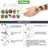 85 PCS Succulent Green Plants Temporary Tattoos Sticker Cactus Flowers Birthday Party Decorations Supplies Favors Gifts Boys Girls Baby Shower Adult Cute Tattoo School Prizes Reward Themed