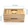 BSIRI Canopic Chest- Challenging Brain Teaser Wooden Box Mind Puzzles and Use as Money Box, Stash Box, Jewelry Box, 3D Puzzle Lock Box, Gift Card, Money Puzzle Box for Cash Gift