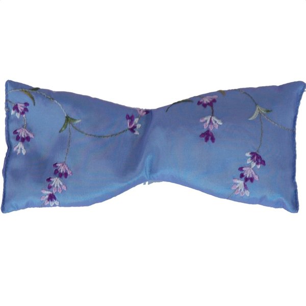 Sonoma Lavender Hand Sewn Lavender Eye Pillow, Aromatherapy Eye Mask for Sleeping, Satin Spa Eye Pillow, Sleep Mask with Lavender Infused Flaxseed Insert, Floral Embroidery