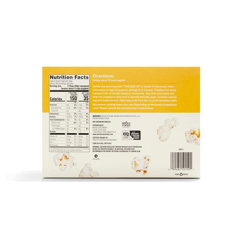 365 by Whole Foods Market, Organic Microwave Popcorn, 21 Ounce