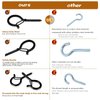 20 Pcs Q-Hanger Hooks Outdoor String Lights - Christmas Lights Hanger Hooks, Outdoor Wire and New Year Party, Fairy Lights Plants Wind Chimes Decoration Hanging Safety Buckle Design (50)