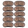 10 Pack Leopard Eye Masks Cover Sleep Mask Shade Cover for Sleeping,Shift Work,Office Nap,Relieve Stress,Travel Pouch Night Blindfold Airplane Relaxing Eyeshade Cover with Nose Pad for Men Women Kids