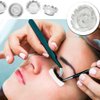 100 Pcs Eyelash Grafting Flower Cup, Lashes Fan Quick Blossom Cups, Lashes Fan Glue Cups, Lashes Fan Blossom Cups for Eyelash Grafting, Nail Art,Quick Volume Lash, Glue Holder and Lash Organizer Tool