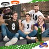 JUNEBRUSHS 42pcs Football Party Favors Silicone Bracelets Rubber Wristbands Accessories for Football Sport Themed Birthday Party Decorations Adults Stuffers Filler Gift Supplies(6 Designs)