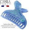 Camila Paris CP3317 French Hair Clip for Women Thick Hair for Long Curly Wavy Hair, Blue, Girls Hair Claw Clips Fashion Styling Hair Accessories for Women, Strong Hold No Slip Grip, Made in France