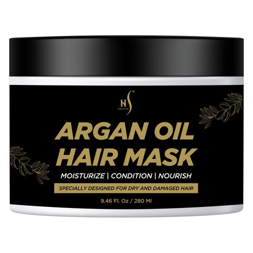 Herstyler Argan Oil Hair Mask - Hair Mask For Dry Damaged Hair and Growth - Deep Conditioning Argan Oil Har Mask - Curly Hair Mask for Limp Dull Hair - Anti-Frizz Hair Mask