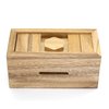 BSIRI Canopic Chest- Challenging Brain Teaser Wooden Box Mind Puzzles and Use as Money Box, Stash Box, Jewelry Box, 3D Puzzle Lock Box, Gift Card, Money Puzzle Box for Cash Gift