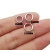 300pcs Mix 8mm 9mm 10mm Stainless Steel Thick Strong Rings Jump Rings Connector Rings for Jewelry Making Necklaces Bracelet Earrings Keychain DIY Craft (M536)
