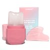 VANALIA Ice Roller and Gua Sha Set for Face, Eyes and Neck - Skin Care Beauty Tools to Brighten Skin and Enhance Natural Glow (Pink)