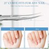 AOMIG Cuticle Nail Scissors, 2PCS Sharp Curved Scissors, Multi-Purpose Stainless Steel Beauty Scissors Manicure Cutter for Nail, Toenail, Eyebrow, Eyelash
