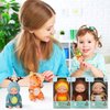 Vueos 10 Pcs 4 Inch Mini Reborn Baby Dolls Set Cute Small Baby Doll with Handmade Animal Clothes - Baby Doll Giftbox Gifts for Girls Boys