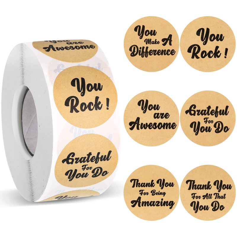 1000 Pcs Kudos Appreciation Stickers Retro You are Awesome Thanks for ...
