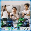 Talltalk 60 Pcs Video Game Party Favors Gamer Party Supplies Game Drawstring Bags Button Pins Wristbands Stickers Stampers Party Prize Set for Boys Girls Video Game Birthday Party Decor Supplies