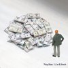 HOMICO 540 Pieces Dollhouse Miniatures Scene Model 100 Dollar Bills Mini Dollhouse Accessories, 6 Styles