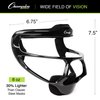 Champion Sports Magnesium Softball Face Mask - Lightweight Masks for Adults - Durable Head Guards - Premium Sports Accessories for Indoors and Outdoors - Black
