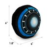 Buckle-Down Dog Toy Plush Iron Man Arc Reactor Black Blues 8" x 6"