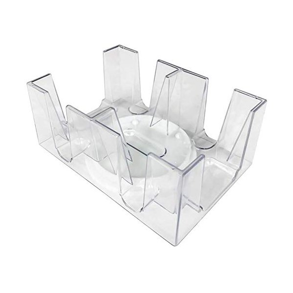 Merz67 LLC (2 or 6) Deck Revolving Rotating Canasta Playing Card Tray (6 Deck)
