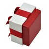 Paialco Jewelry Package Paper Gift Box Red Ribbon Bow-Knot 3-Inch by 3-Inch