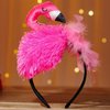 Mikily‘s Pink Flamingo Feather Headband for Women, One Size Fits All, Premium Durability Party Accessory Flamingo Costume Headband for Girls & Adults