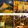 2 Pack Extra-Long Solar String Lights Outdoor, 144FT 400LED Waterproof Solar Fairy Lights Copper Wire with 8 Modes, Solar Twinkle Lights for Tree Garden Party Wedding Decor (Warm White)