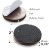 X-PROTECTOR Non Slip Furniture Pads - 8 pcs Premium Furniture Grippers 2"! Self-Adhesive Rubber Feet Furniture Feet - Ideal Non Skid Furniture Pad Floor Protectors - Keep Furniture in Place!