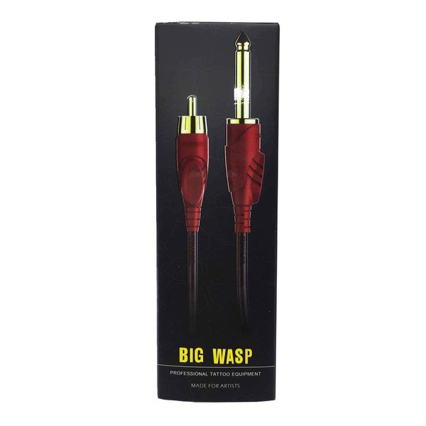 BIGWASP [Premium Quality Silicone Soft Tattoo RCA Connector Clip Cords for Tattoo Machines (79 Inches)