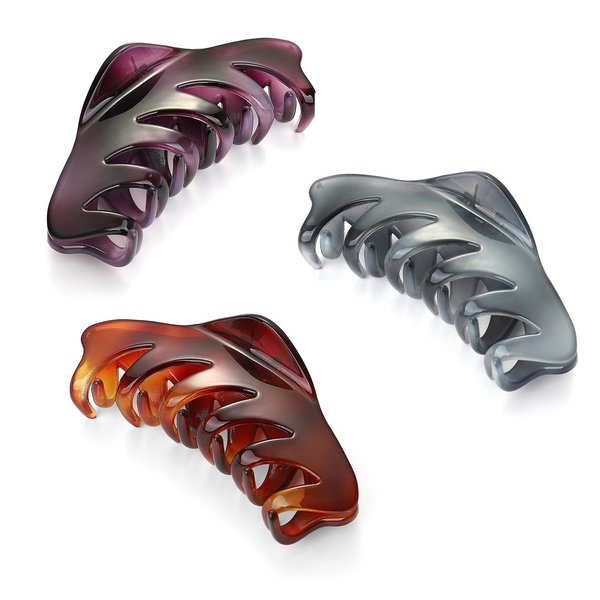 DSADKI Premium Hair Claw Clips For Thick Hair, Strong Holding Power Claw Hair Clamps Delicate Hair Grip for Women and Girls (Type C)