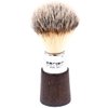 Parker Walnut & Chrome Handle Synthetic Shaving Brush with Stand – Vegan-Friendly, Fast-Drying, and Ideal for Sensitive Skin