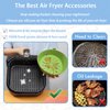 Air Fryer Silicone Liners - Reusable Non-stick Air Fryer Silicone Pot Liner Compatible with COSORI Air Fryer Basket Accessories, Fit 3-6 Qt
