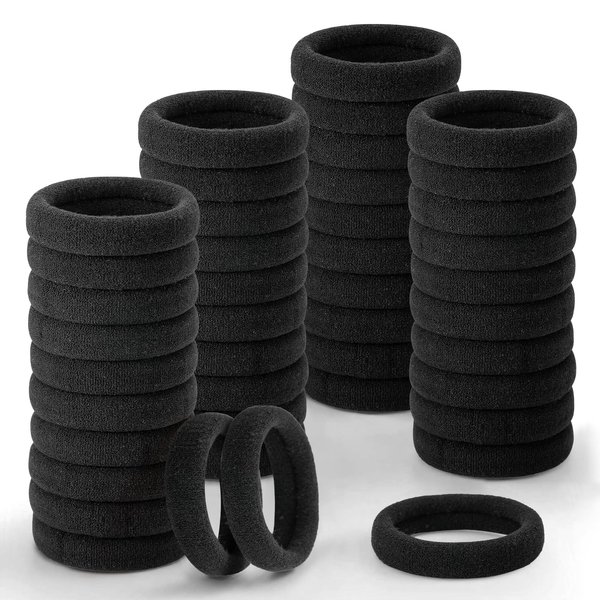 100 PCS Hair Ties, Seamless Hair Ties for Women Girls, Elastic Hair Ties for Thick Thin Hair, Ponytail Holders, Hair Bands for Birthday Gift