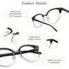 LifeArt Blue Light Blocking Glasses, Anti Eyestrain, Computer Reading Glasses, Gaming Glasses, TV Glasses for Women Men, Anti Glare (Black, 1.50 Magnification)