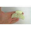 Generic Smaller medium filigree hair claw clip (Primary color: White), 1 Count (Pack of 1)