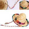 BTYMS 8 Pieces Mini Sombrero Party Hats Fiesta Party Decorations Party Supplies Sombrero Costume Hats for Table, Dolls, Dogs- 5.9 Inch