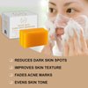 GoldSnailRX-Kojic Acid Soap Dark Spot Remover (Pack of 2) Authentic Kojic Acid Soap For Body Whitening-Japanese Formula Kojic Acid Soap with Vitamin C,Tumeric, infused with Hyaluronic Acid,Shea Butter