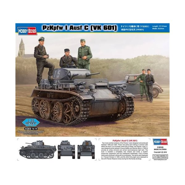 Hobby Boss Pz.Kpfw.I Ausf.C (VK 601) Vehicle Model Building Kit
