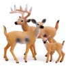 RESTCLOUD Deer Figurines Cake Toppers, Deer Toys Figure, Small Woodland Animals Set of 3