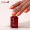 Ozzeal Gel Polish,0.5 Fl Oz Light Coral Orange Peach Gel Nail Polish Spring Summer Soak off LED UV Gel Nail Polish Art Starter Manicure Salon DIY Nail Gel Polish