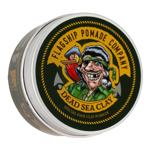 FLAGSHIP Handmade Dead Sea Clay Special Hair Pomade Strong Hold Low Shine Barbary Incense Scent 3.4 oz