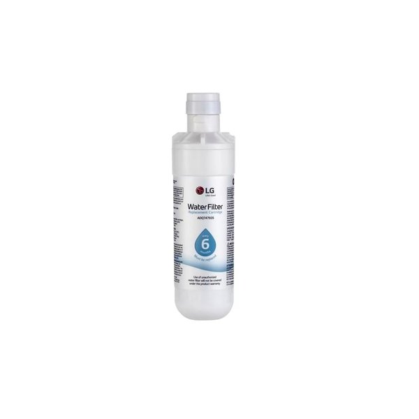 LG LT1000P - 6 Month / 200 Gallon Capacity Replacement Refrigerator Water Filter (NSF42, NSF53, and NSF401) ADQ74793501, ADQ75795105, or AGF80300704 , White