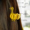 Urrykid Animal Hair Clip, Cute Duck Claw Clip - 2.95-inch Acetate Fiber and Alloy, Hair Clips for Women, Fun Hair Clips for Women