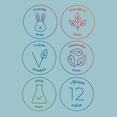 Difiaba Hue & Me Color Depositing Conditioner - Temporary Hair Dye of Fantasy Colors - Hydrating Color Depositing Hair Mask with BondPlex - 6.76 oz (Indigo)