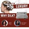 Klara Faire Heatless Hair Curler - 6Pc short Heatless curling rod headband | Heatless curls for long hair curling ribbon | Silk hair curlers to sleep in | flexi curling rods for hair (ROYAL BLACK)